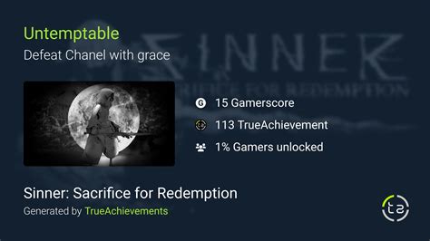 Lusty Chanel achievement in Sinner: Sacrifice for Redemption